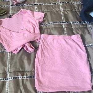 Cute powder pink two piece set!
